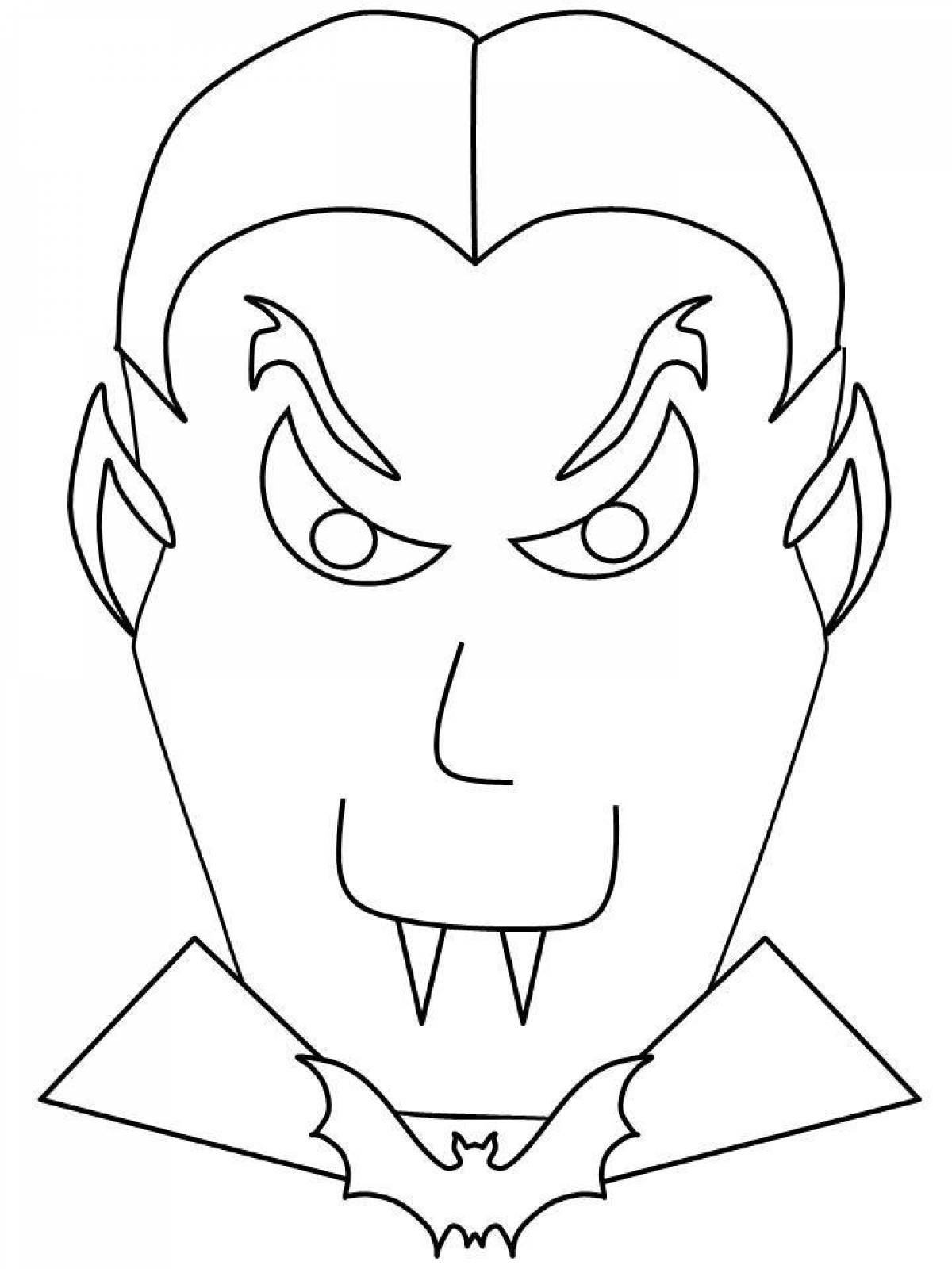 Vampire threat coloring page