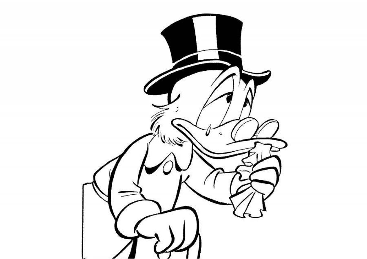 Scrooge McDuck holiday coloring book