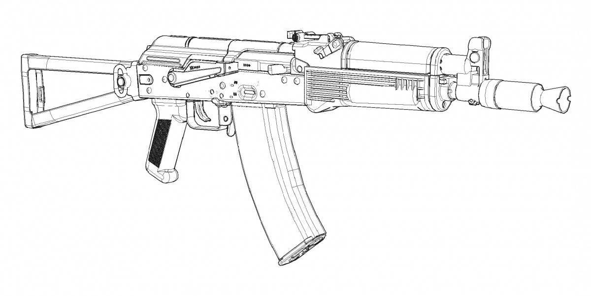 Great coloring ak-47