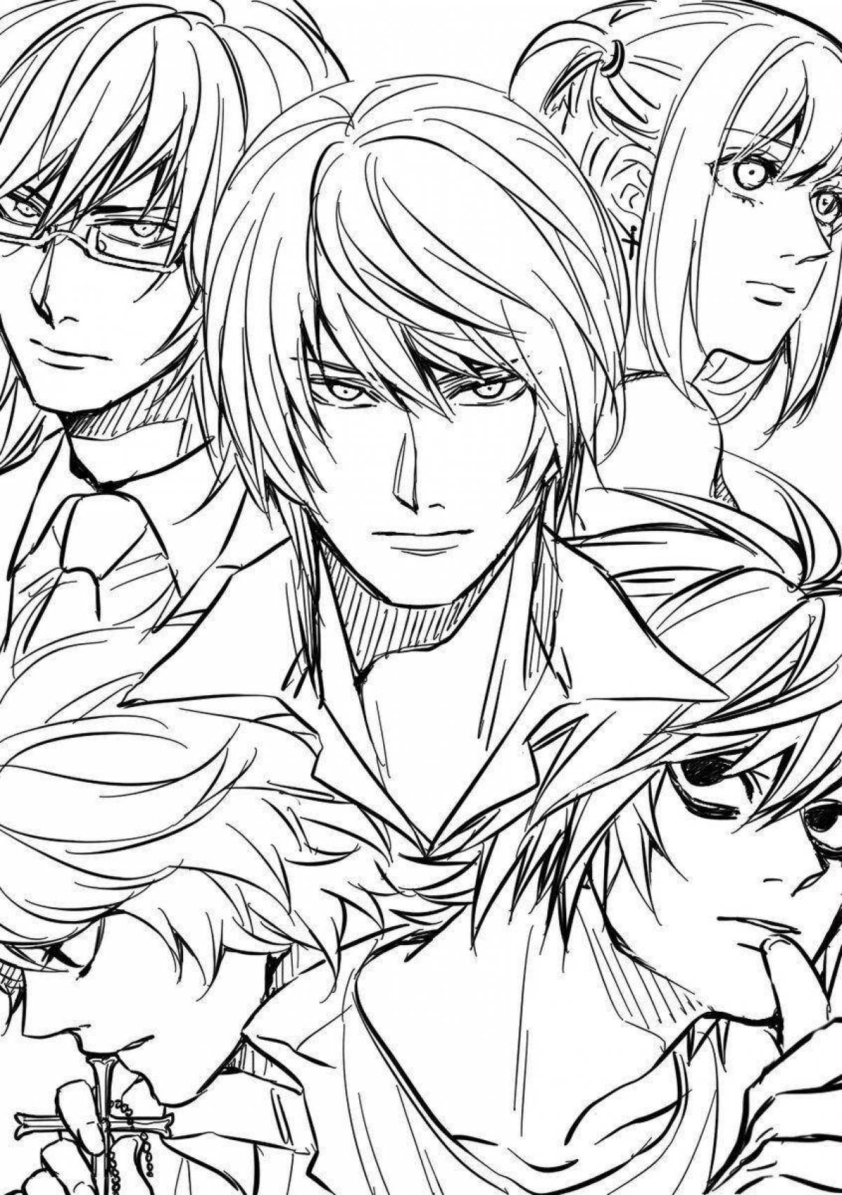 Fabulous death note coloring page