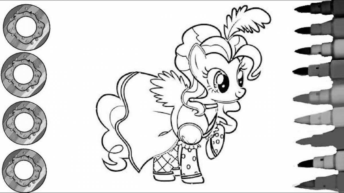 Funny pony coloring