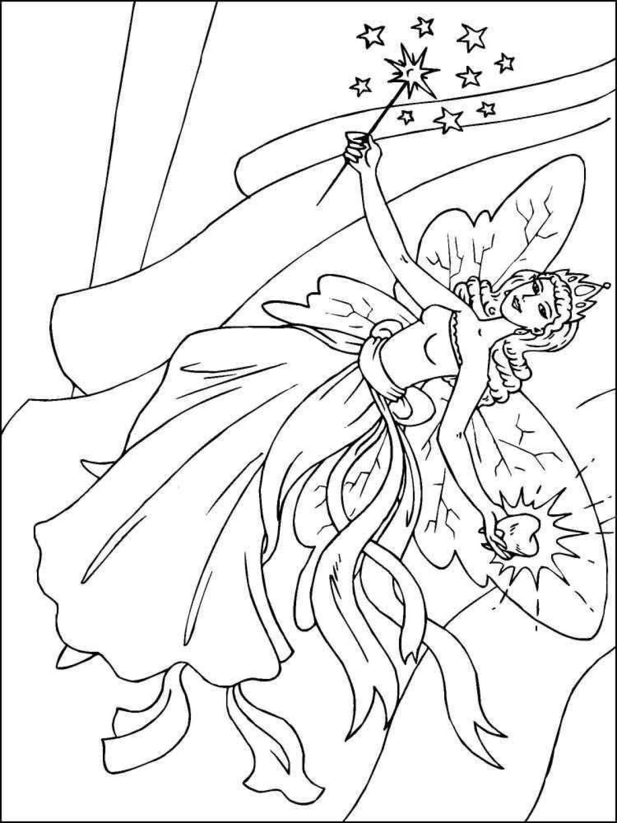 Fun coloring fairy tooth