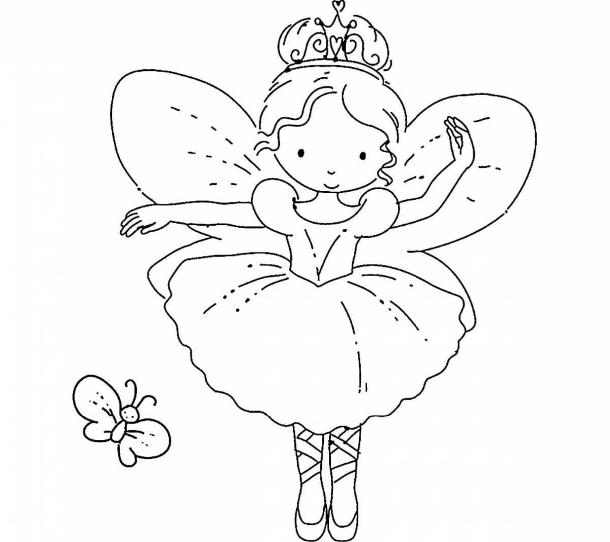 Blissful fairy tooth coloring book