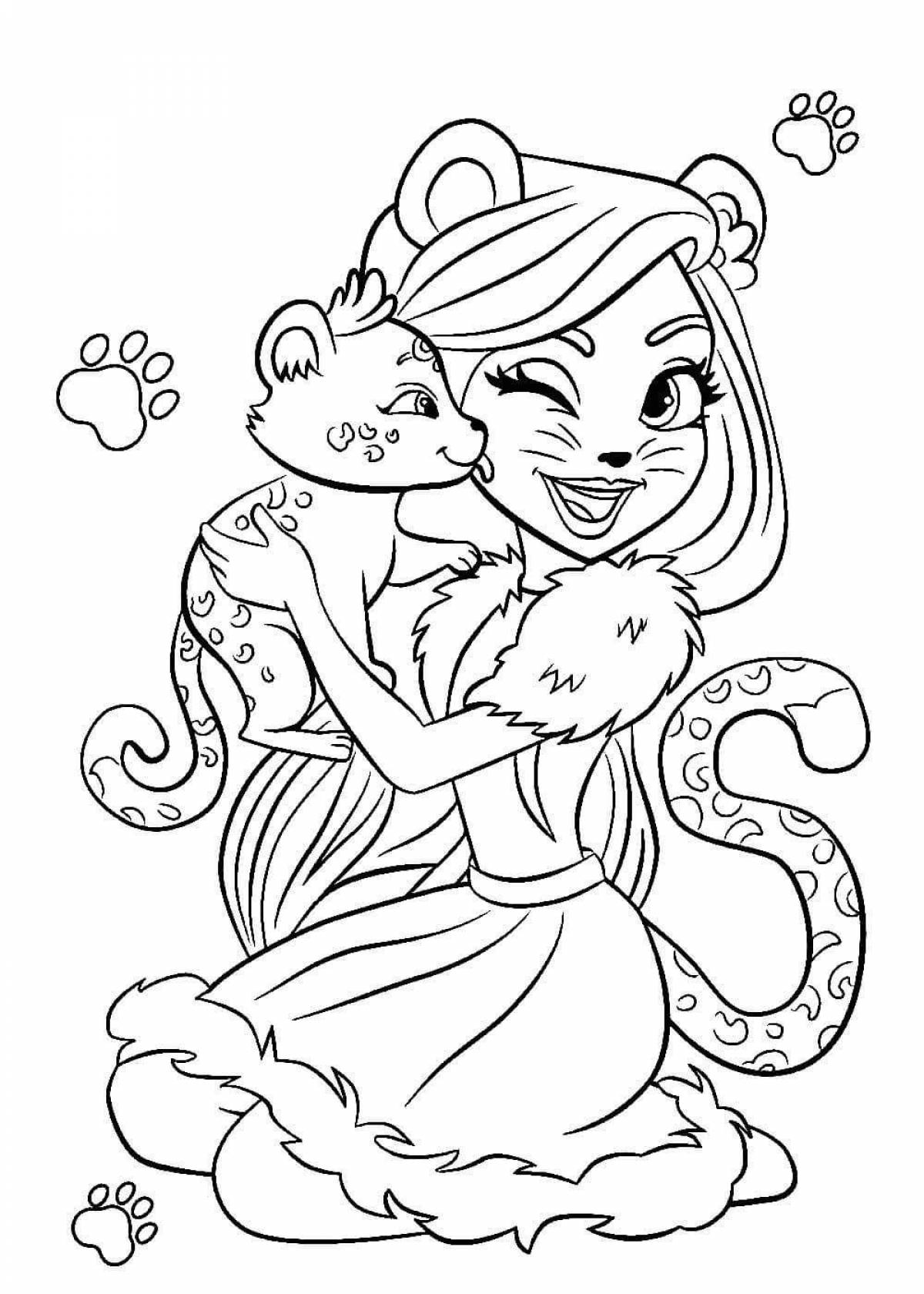 Gorgeous Enchantimals and Pet Coloring Pages
