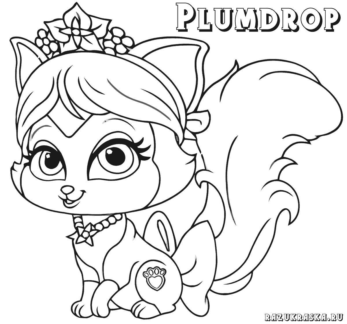 Fabulous Enchantimals and Pets Coloring Page