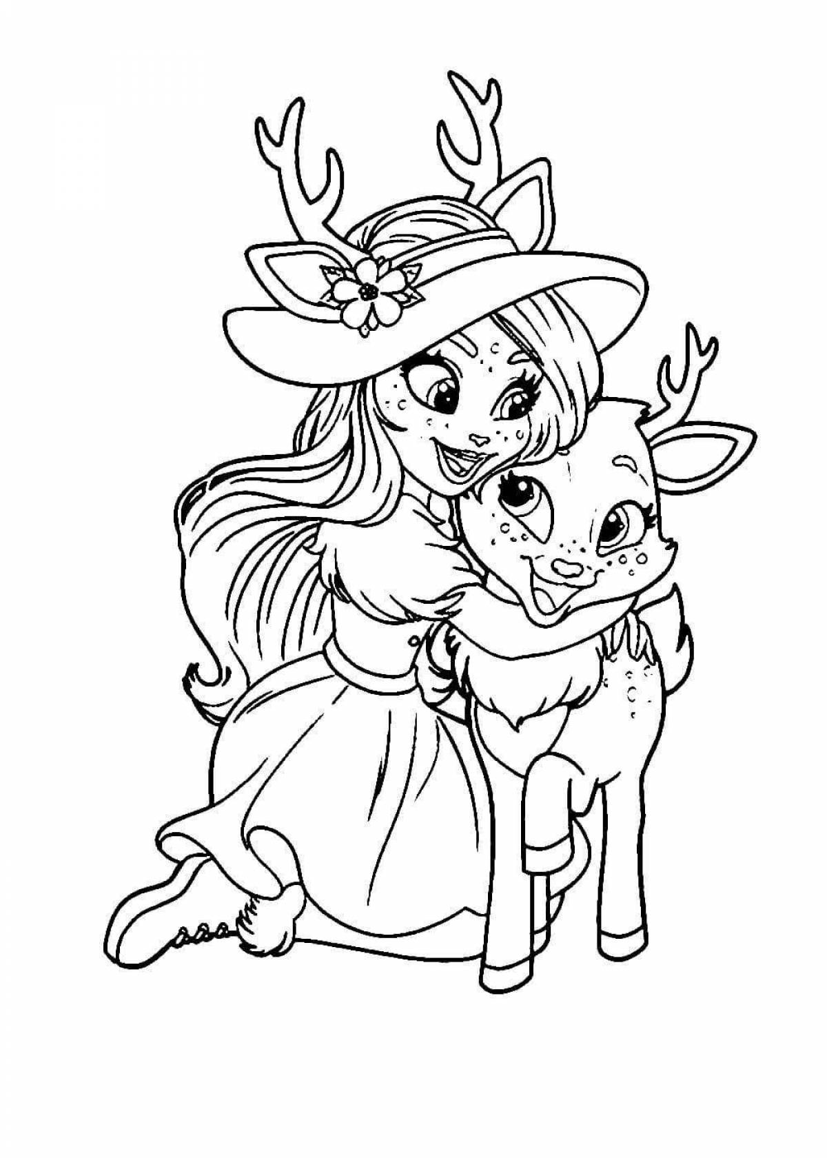 Amazing coloring pages of enchantimals and pets