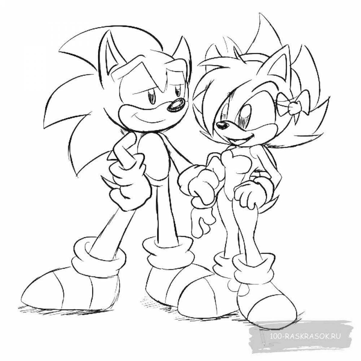 Sonic movie 2 fun coloring