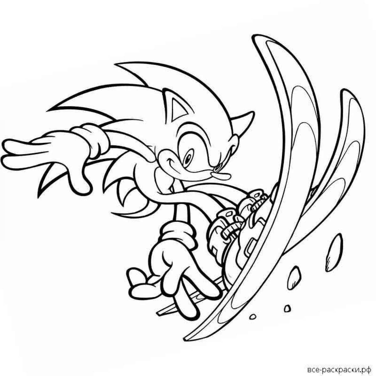 Tempting sonic movie 2 coloring book