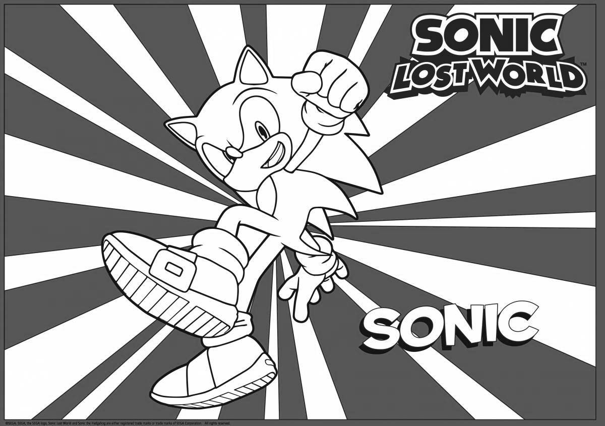 Large coloring sonic movie 2