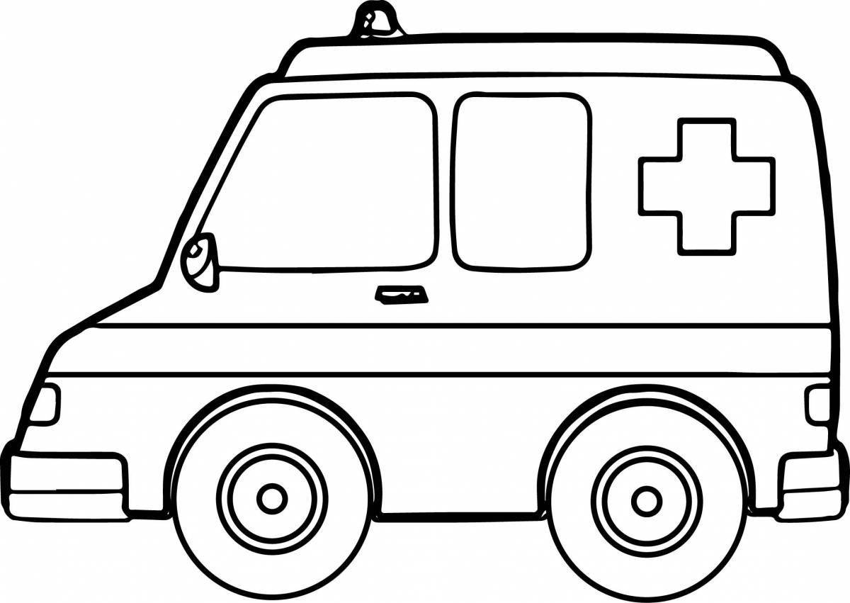 Colourful first aid coloring pages for kids