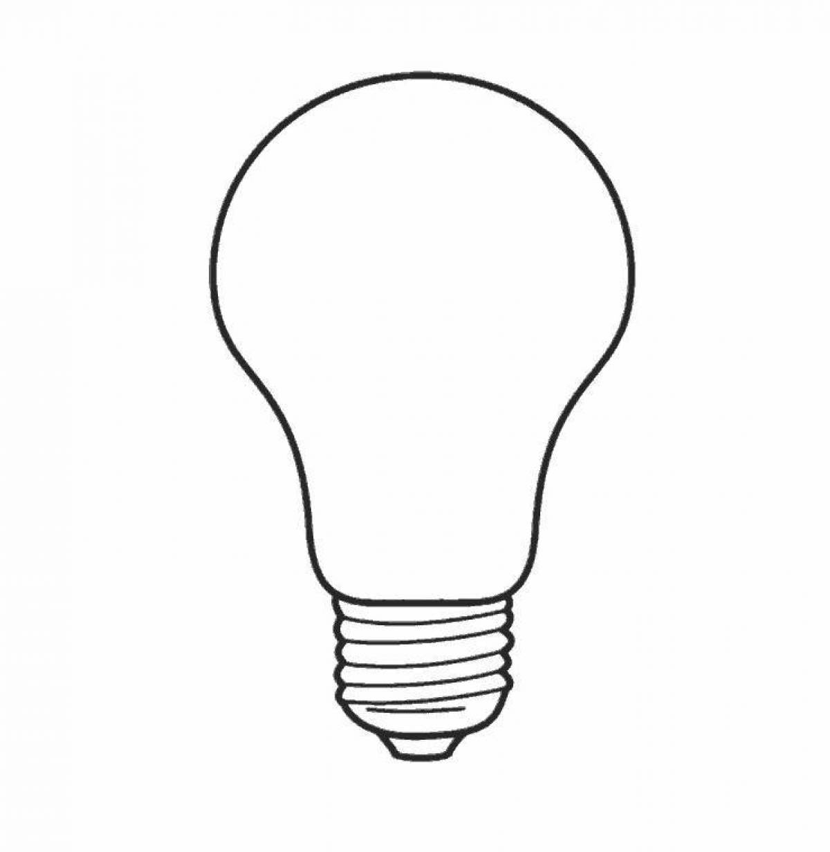 Radiant lamp coloring page
