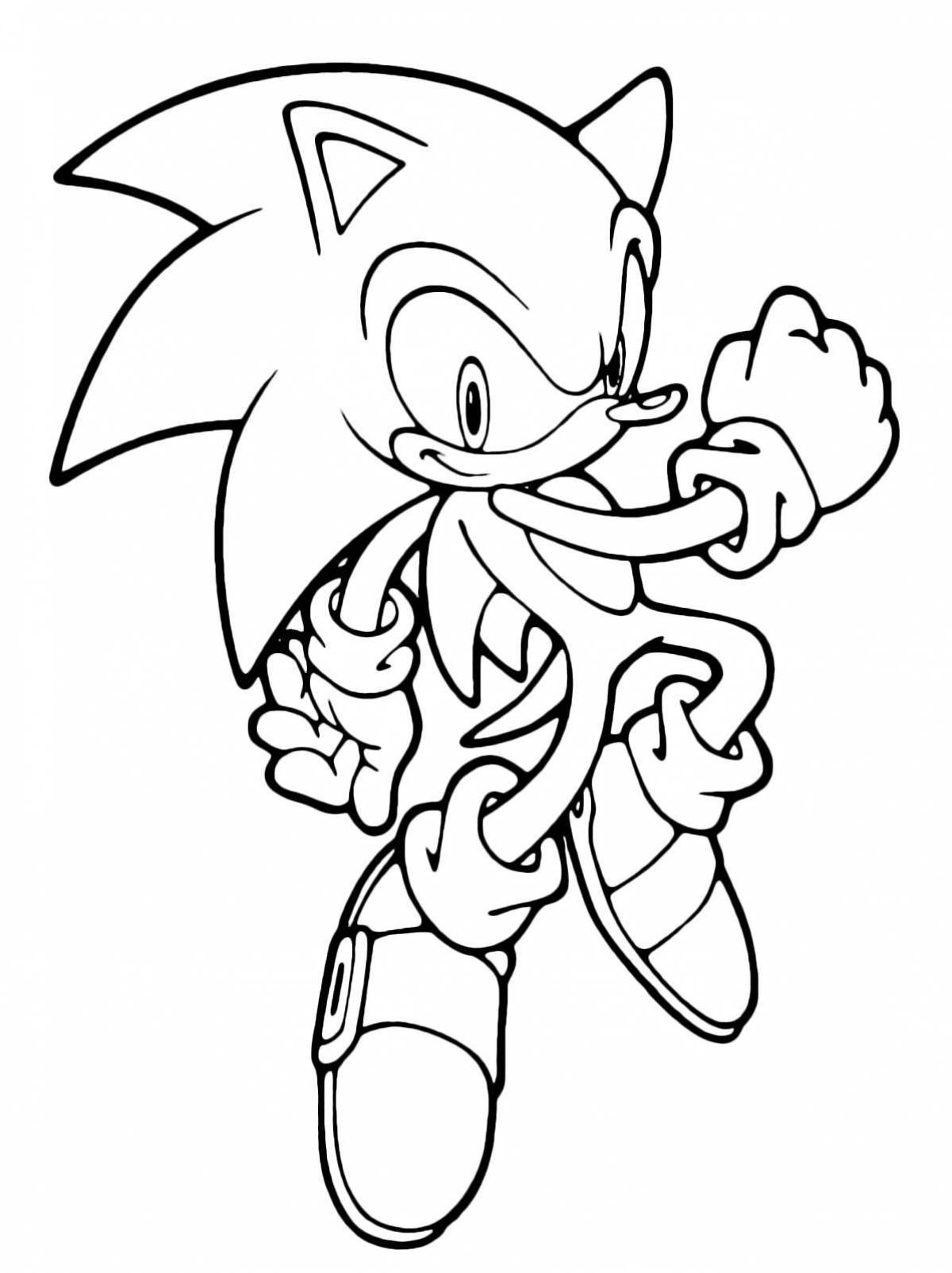 Sonic x bright coloring