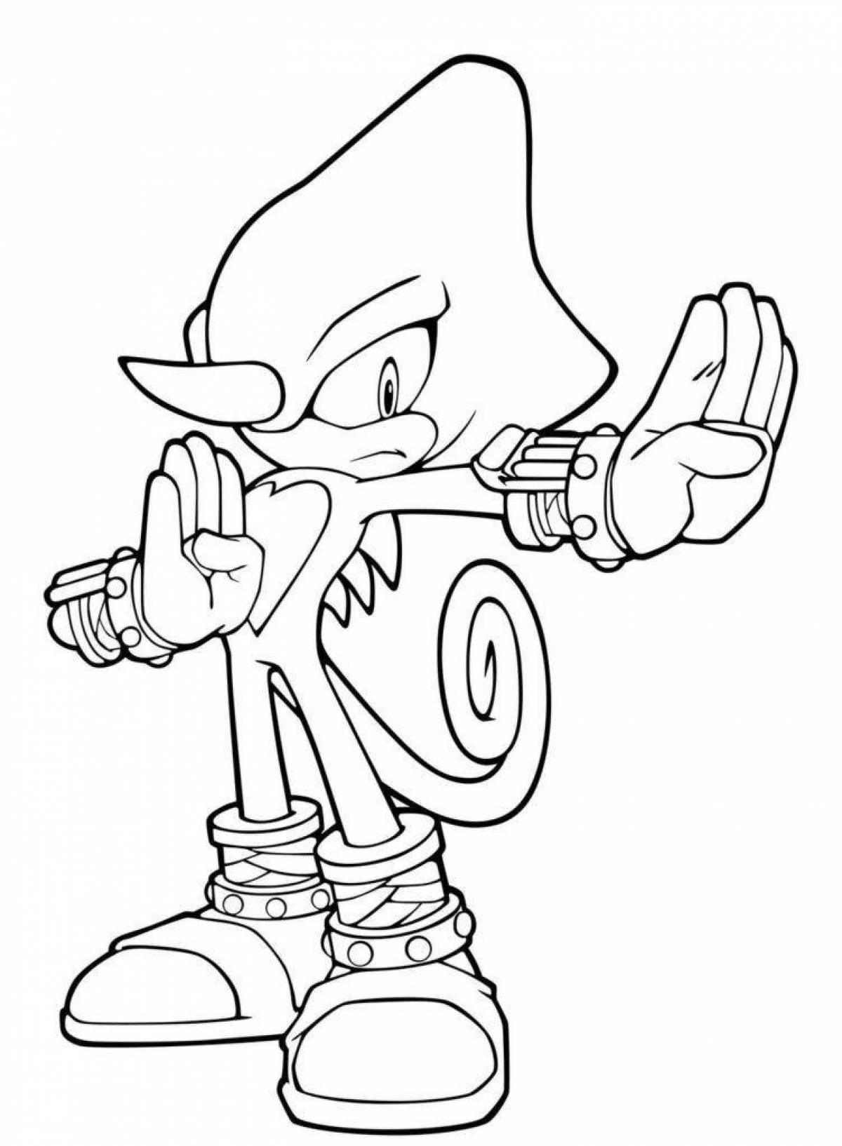 Intriguing sonic x coloring book