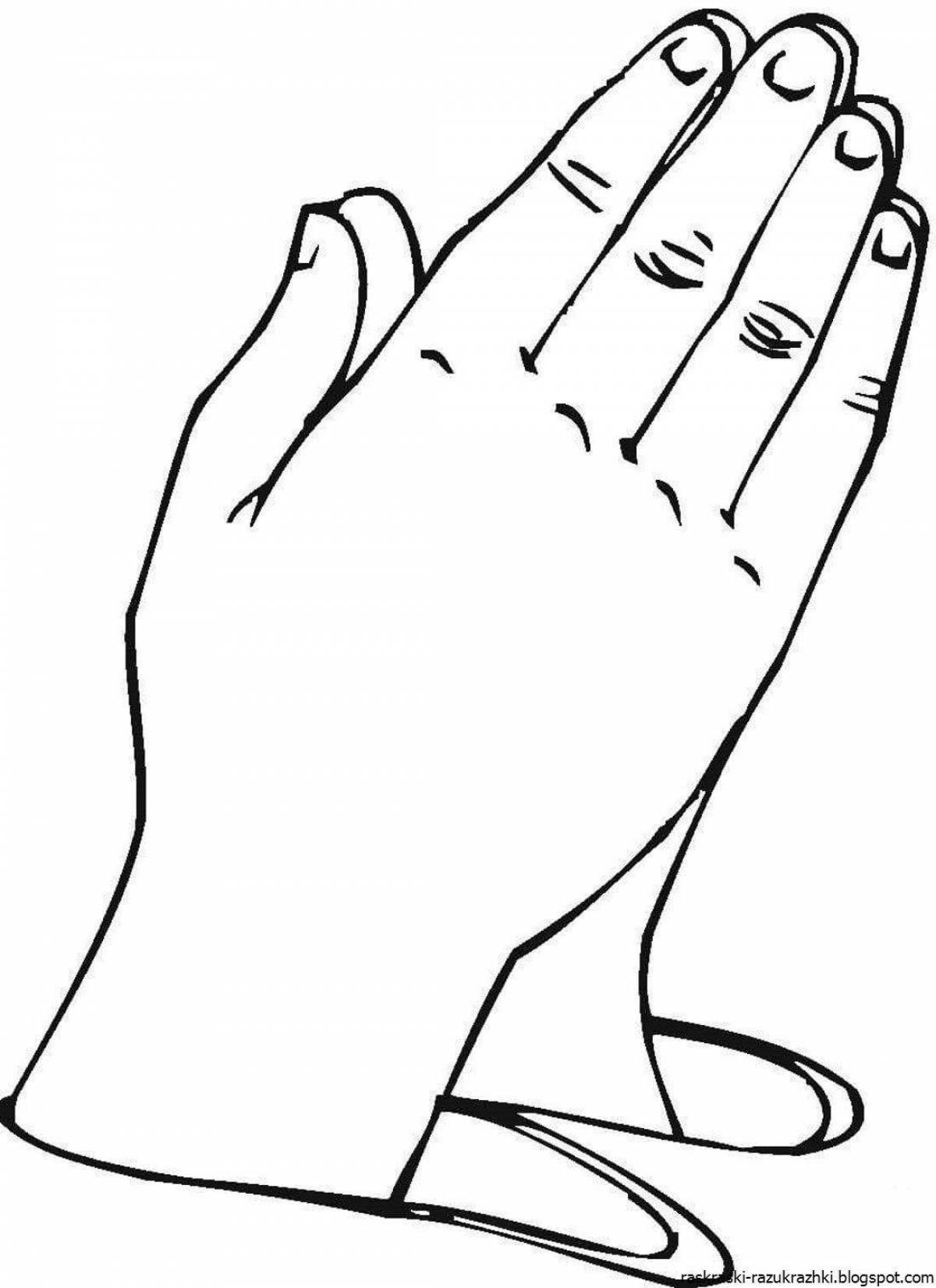 Playful Wednesday hand coloring page