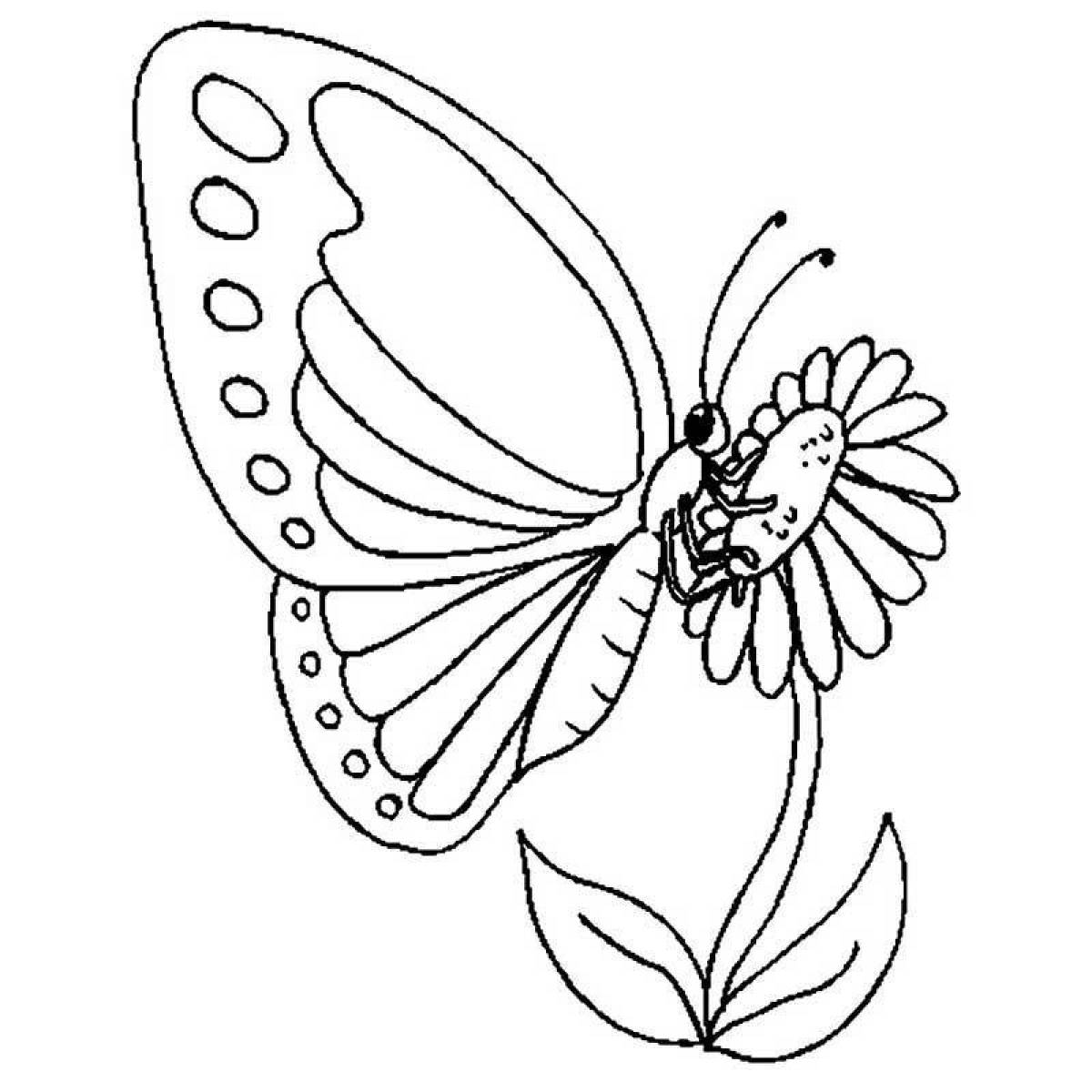 Чудесный рисунок бабочки