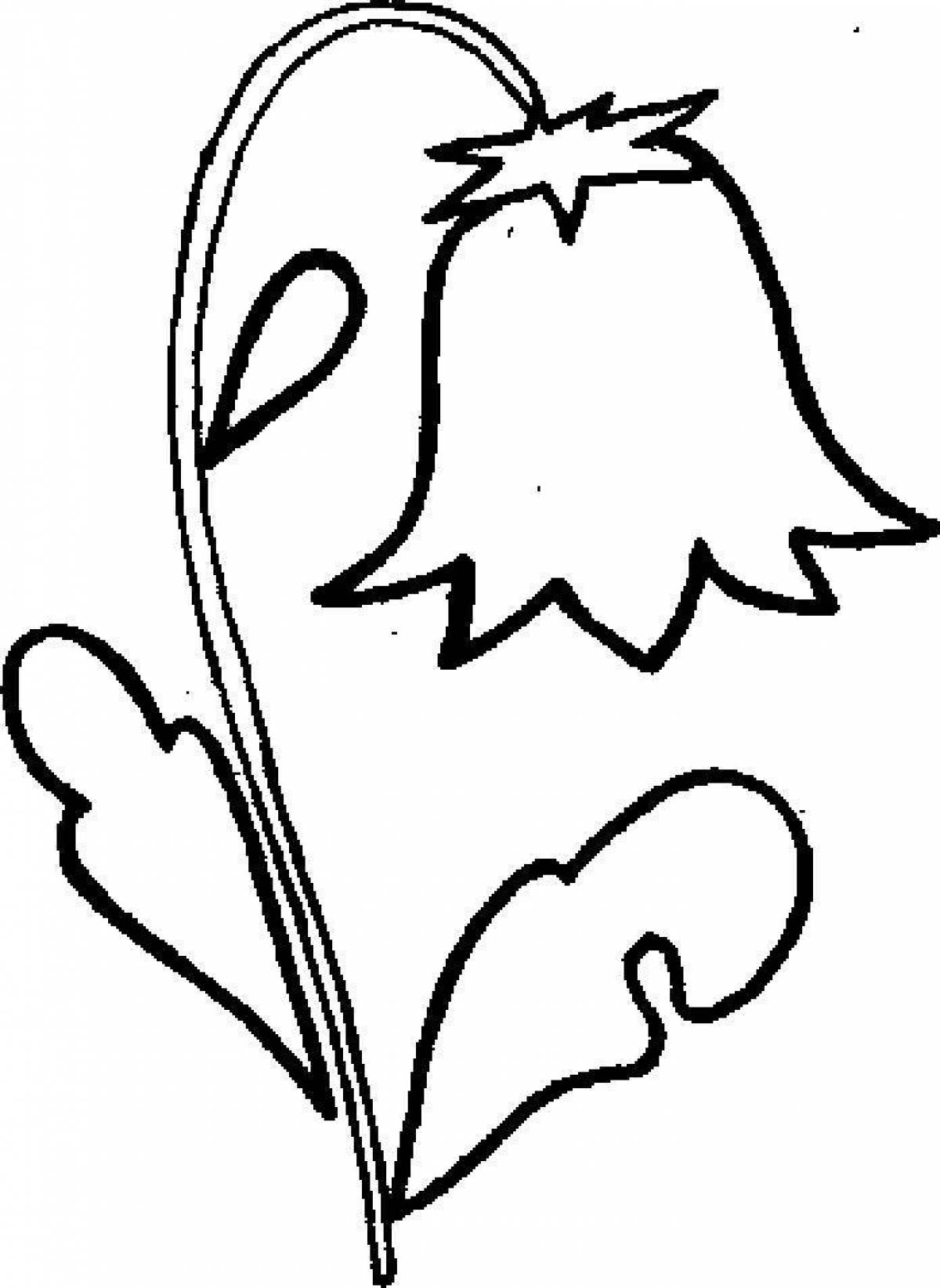 Blessed Bell flower coloring page