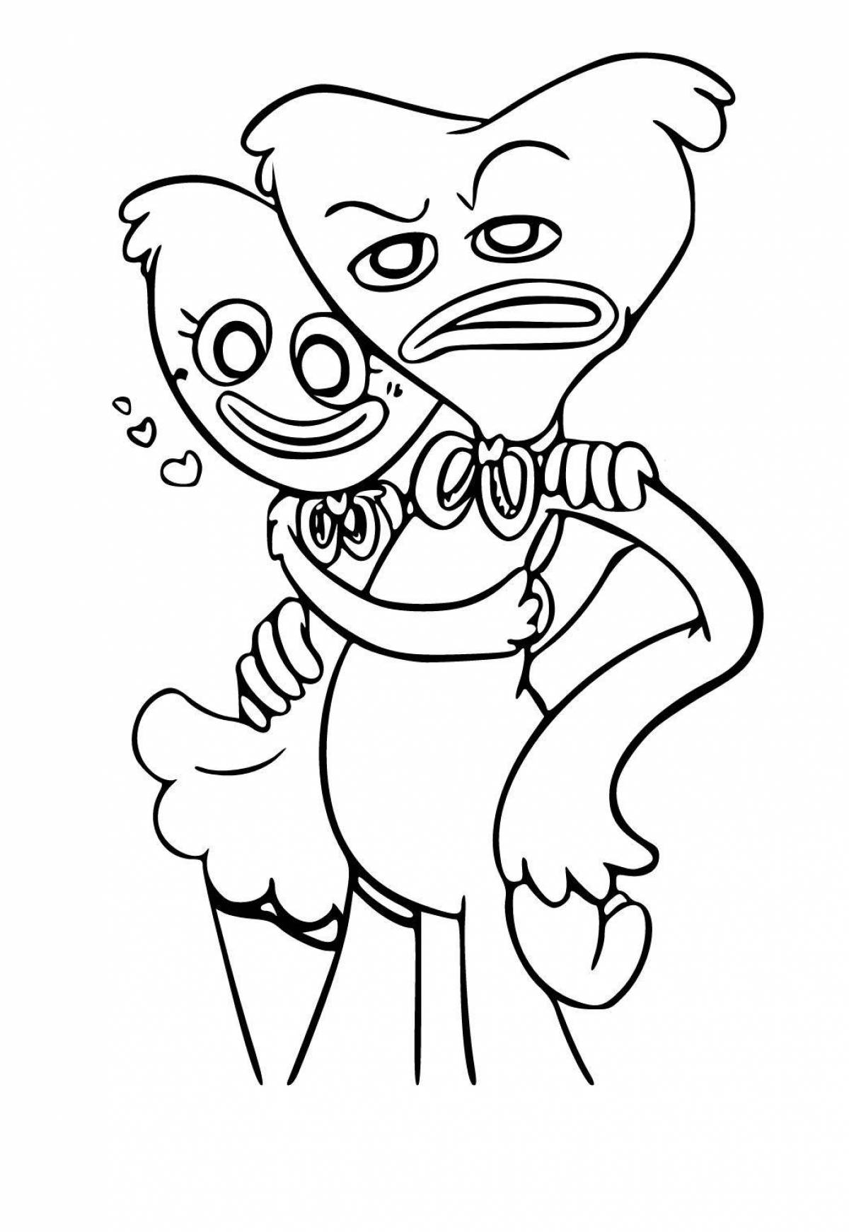 Violent haggy waggie coloring page