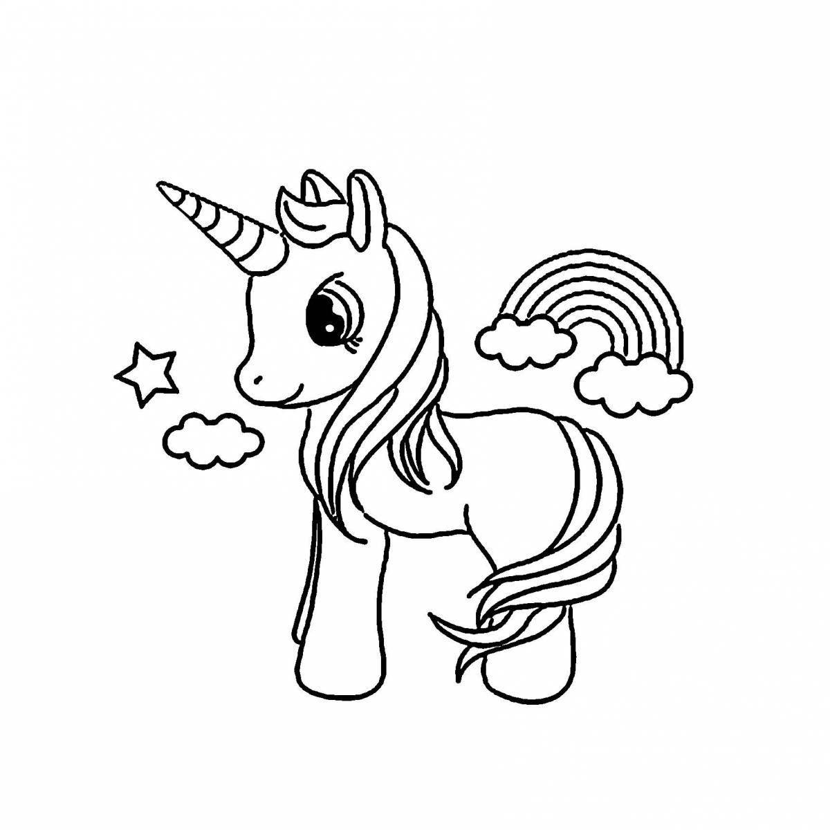 Major coloring pages for 5-6 year olds unicorns