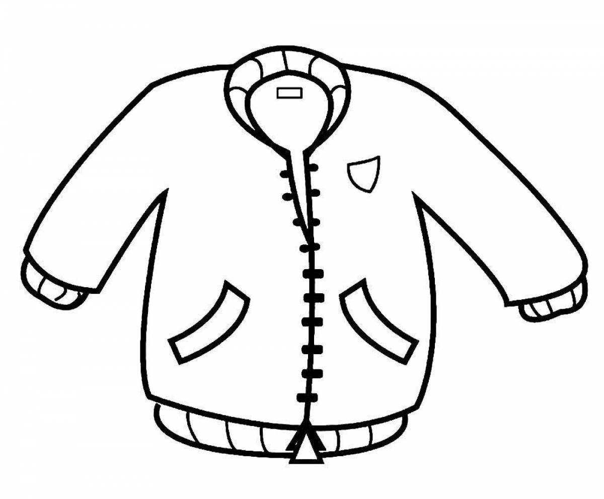 Раскраска жирный жакет