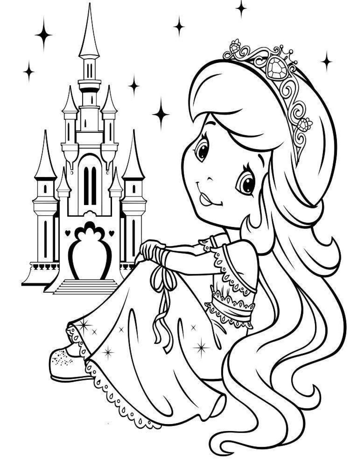 Majestic princess coloring pictures