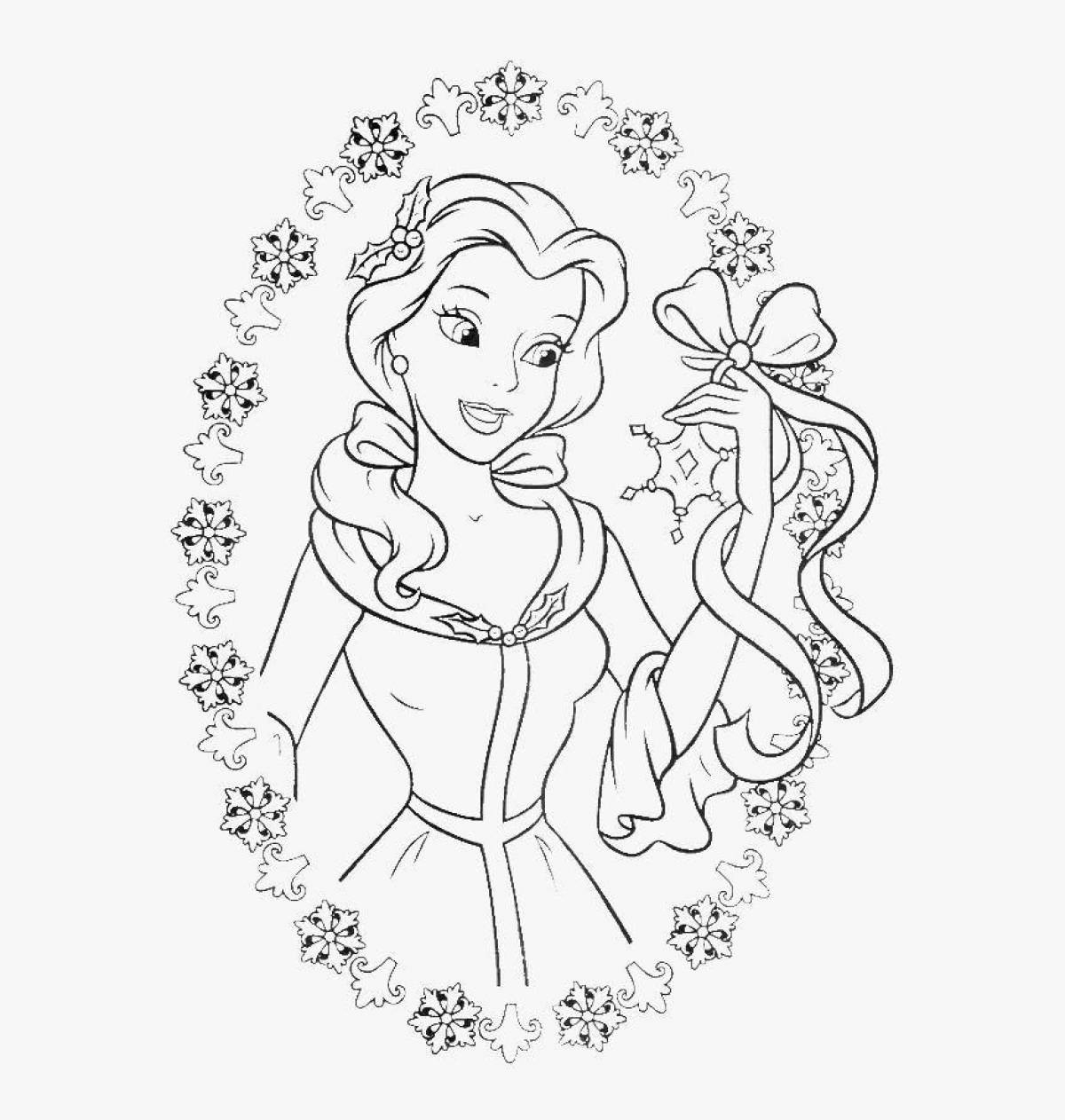 Dreamy coloring princess pictures