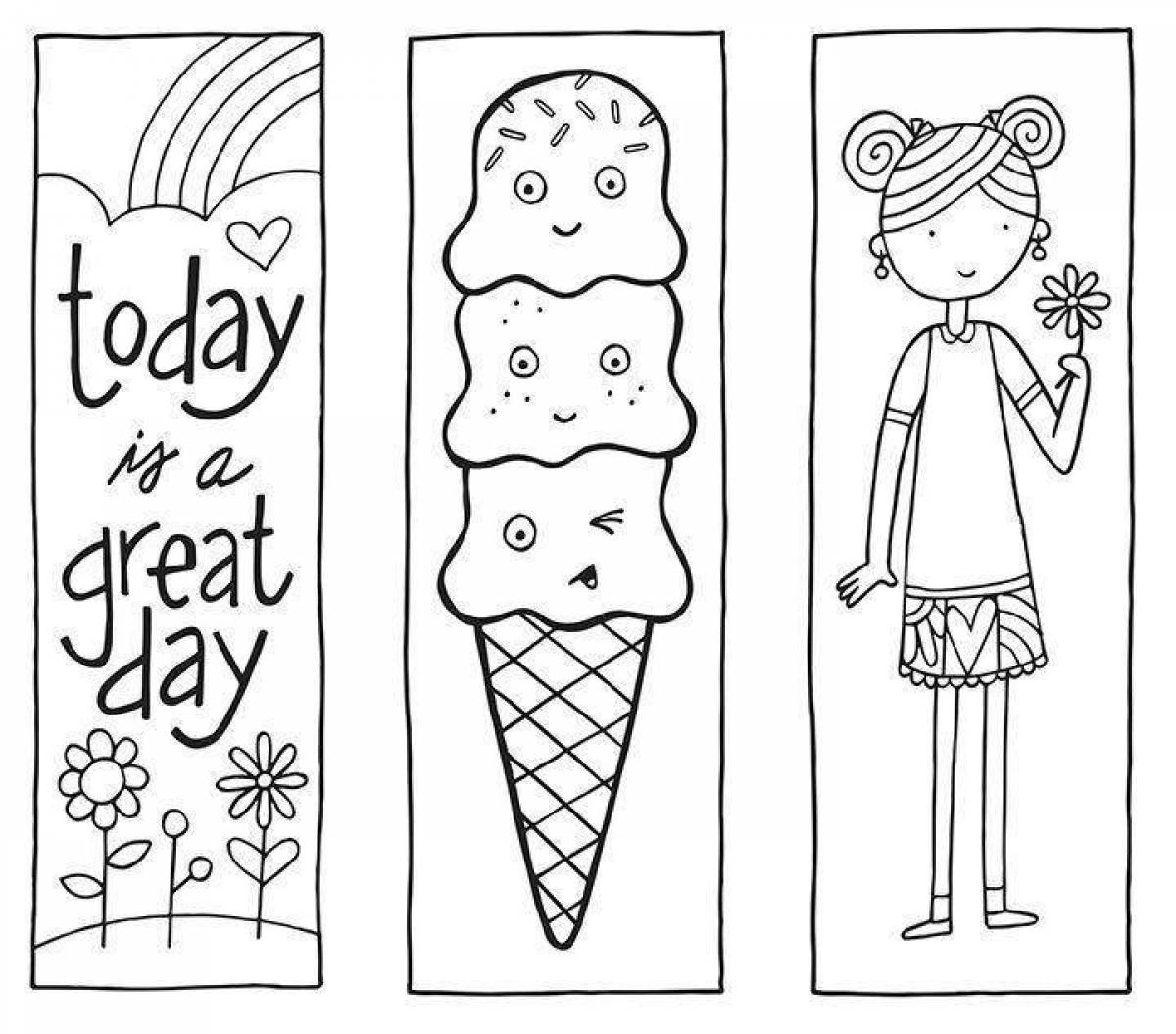 Personal diary coloring page