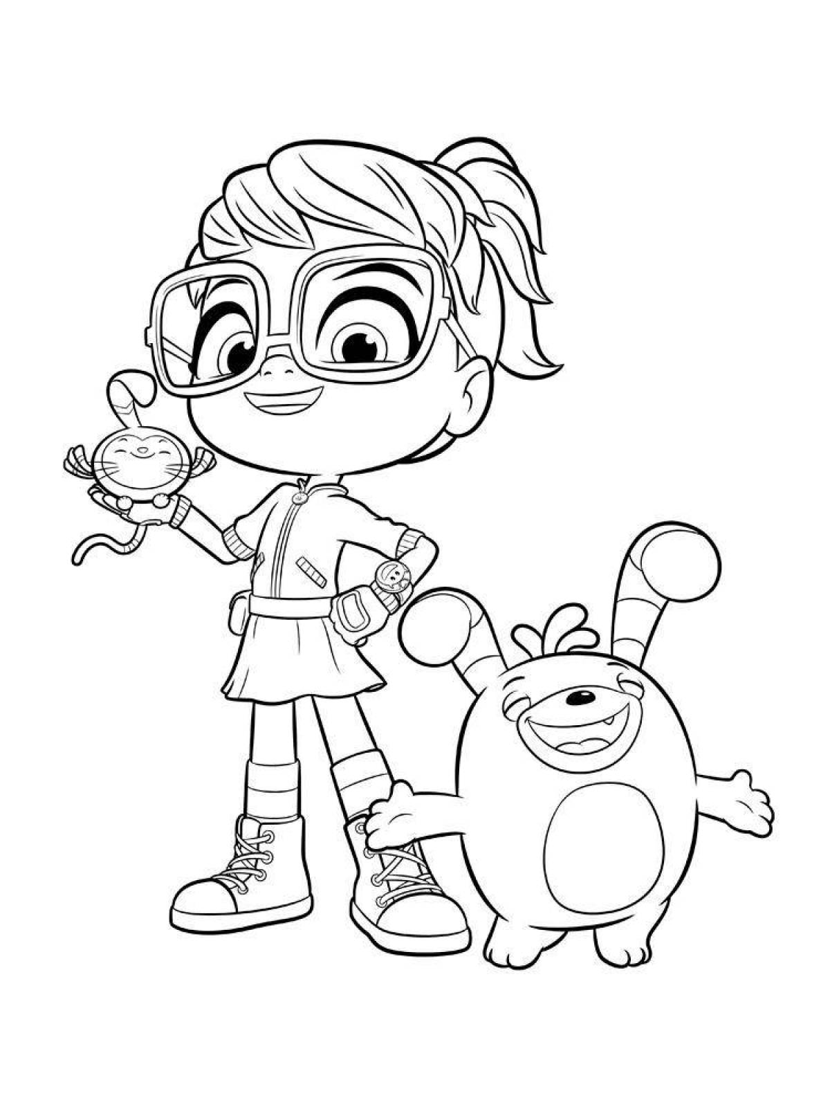 Poppy playtime coloring page