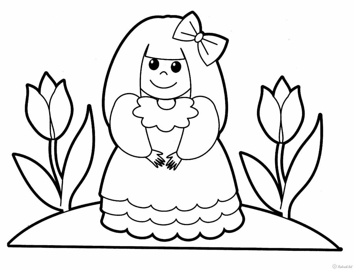 Fun coloring book for toddlers 3 4