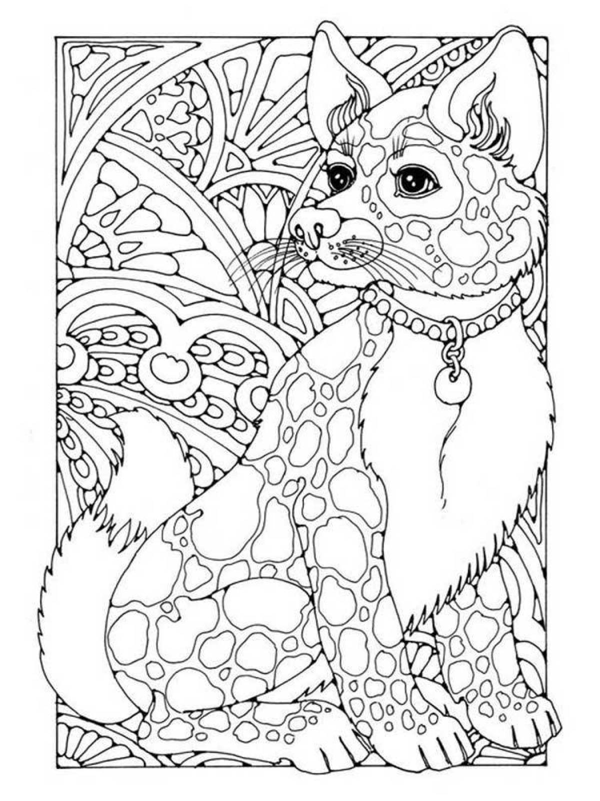 Fancy coloring for girls 12 years old animals