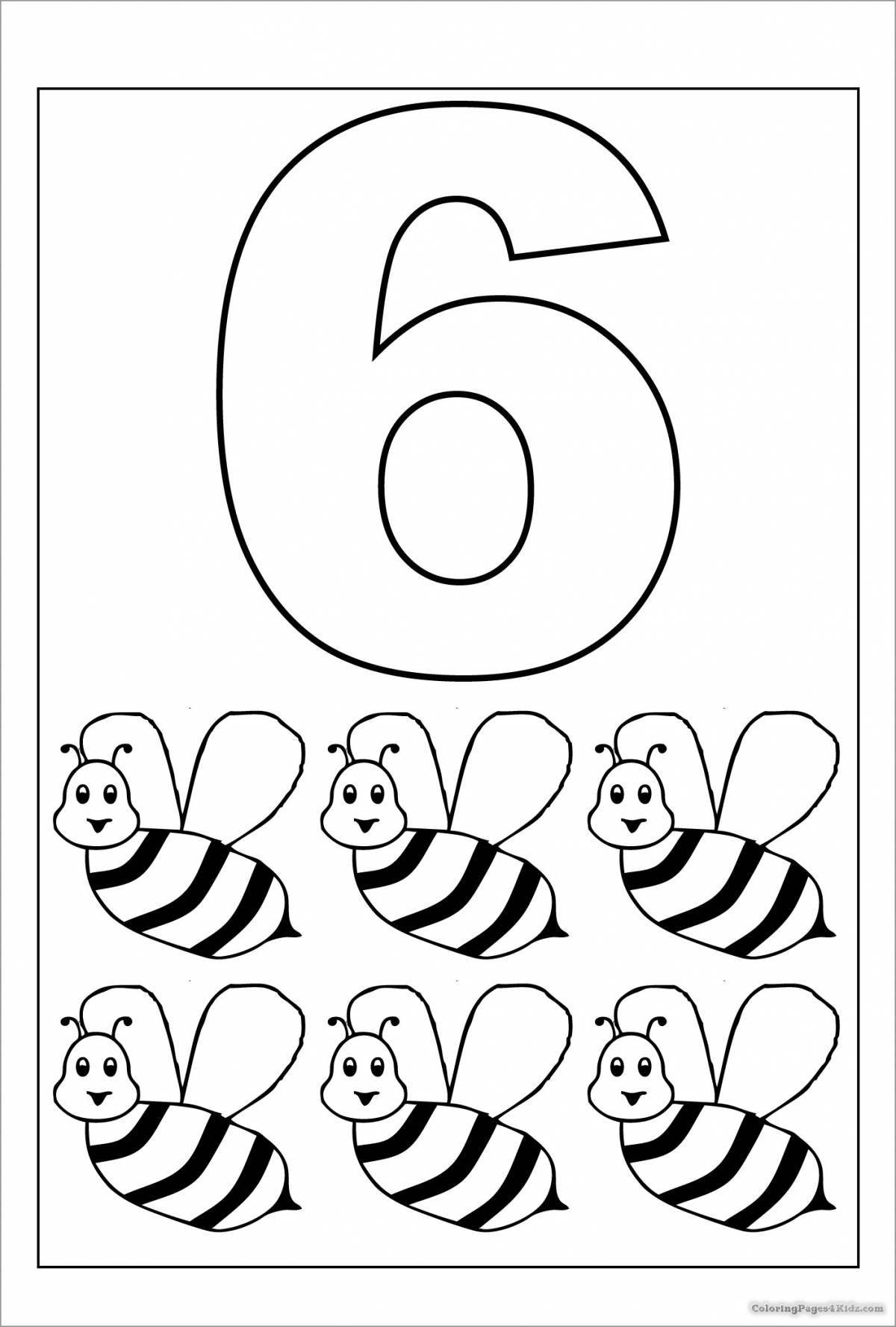 Color-crazy coloring page figures for children 3-4 years