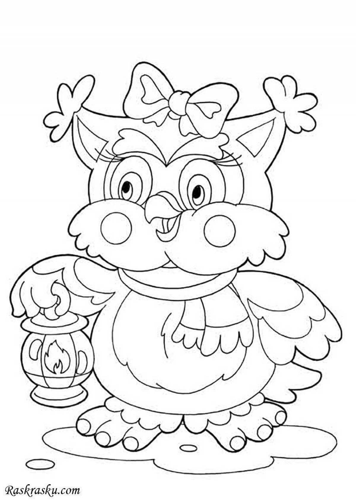 Cute little animal coloring pages