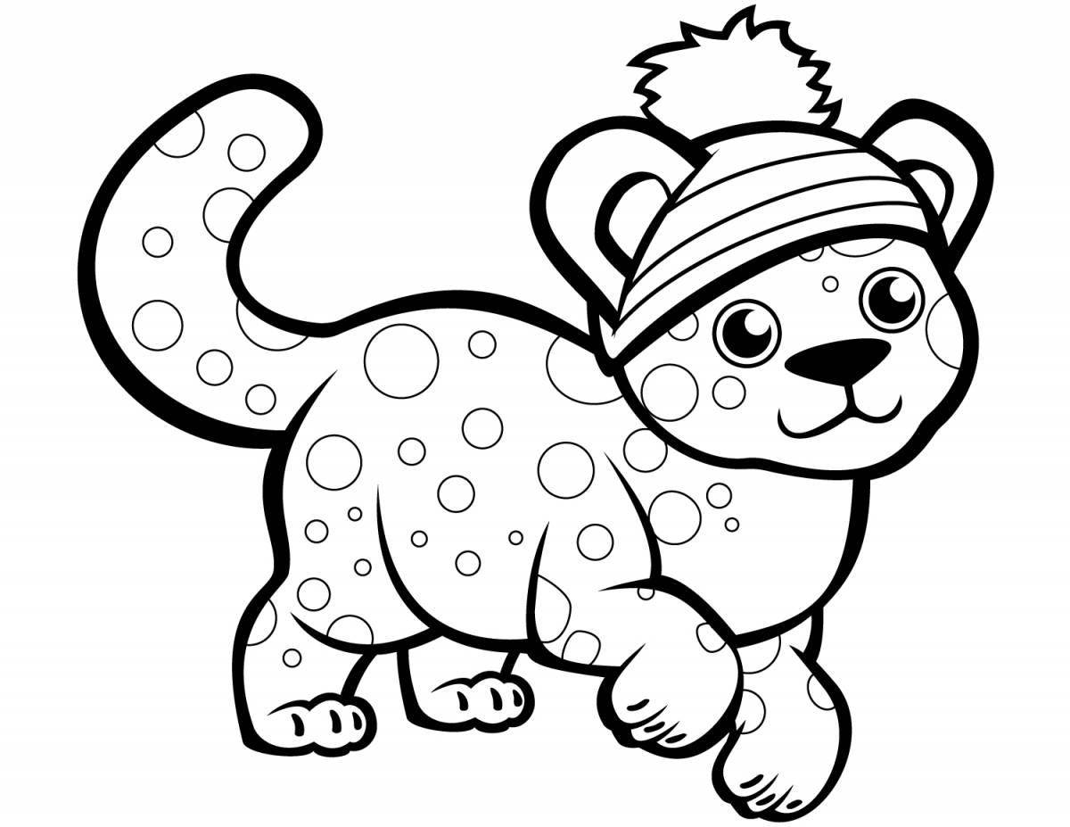 Brave little animal coloring pages