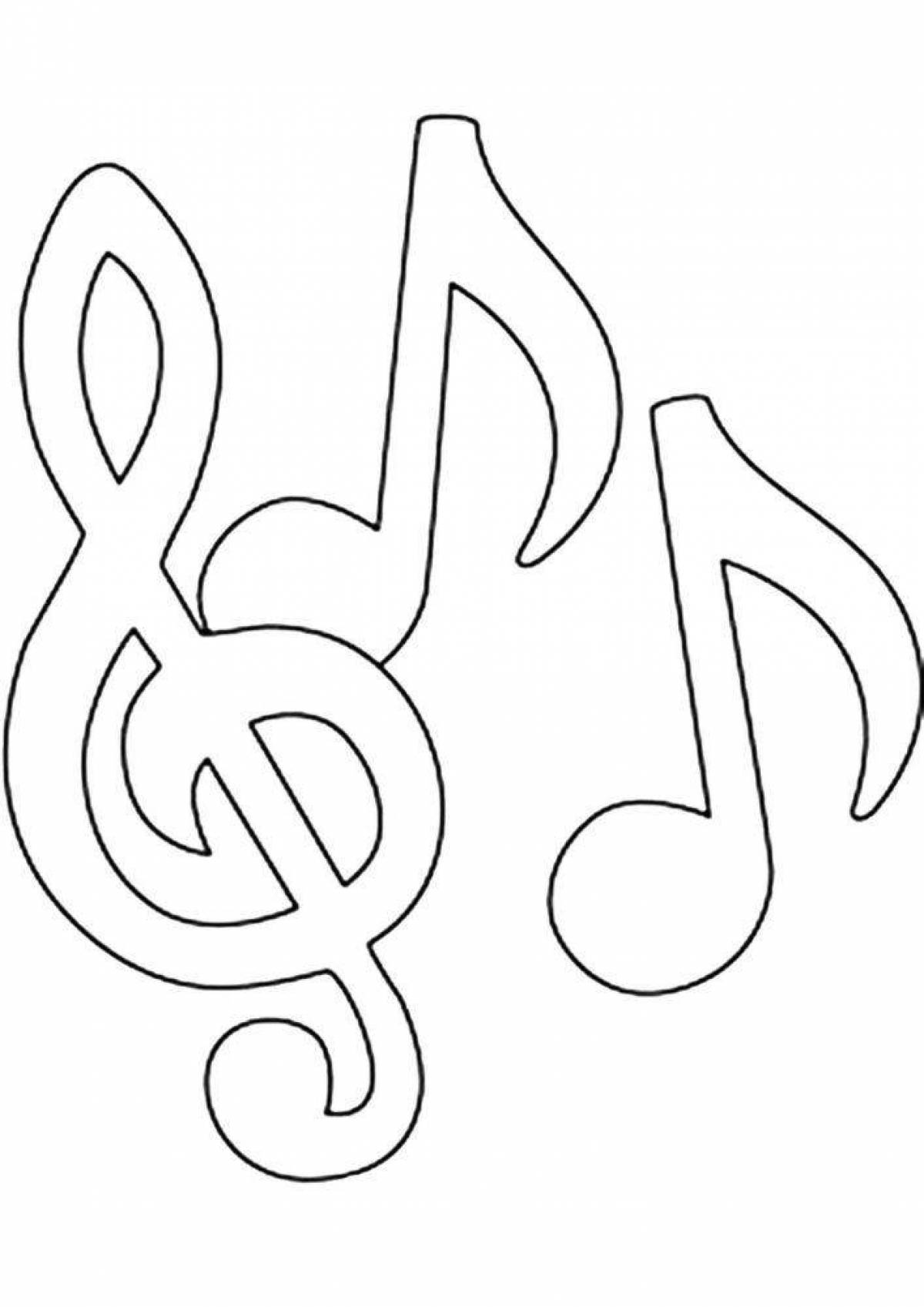 Coloring page holiday music