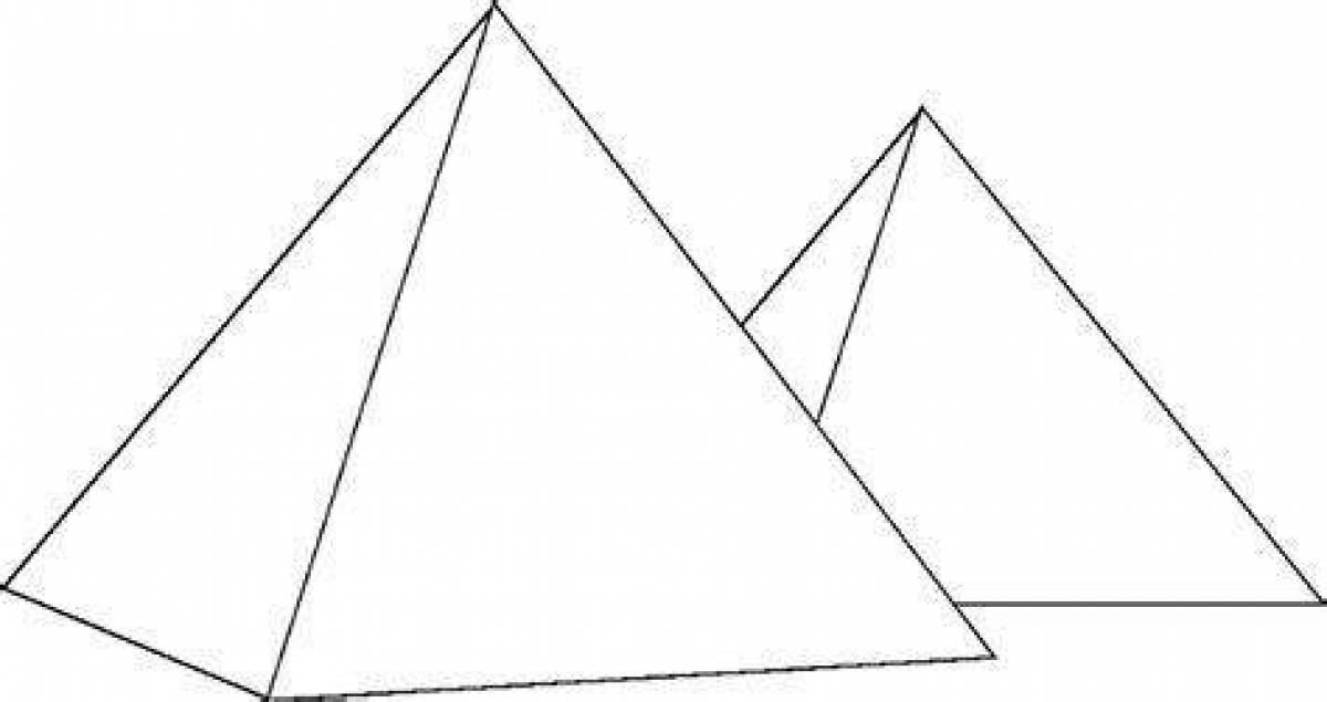 Раскраска «великолепная пирамида»