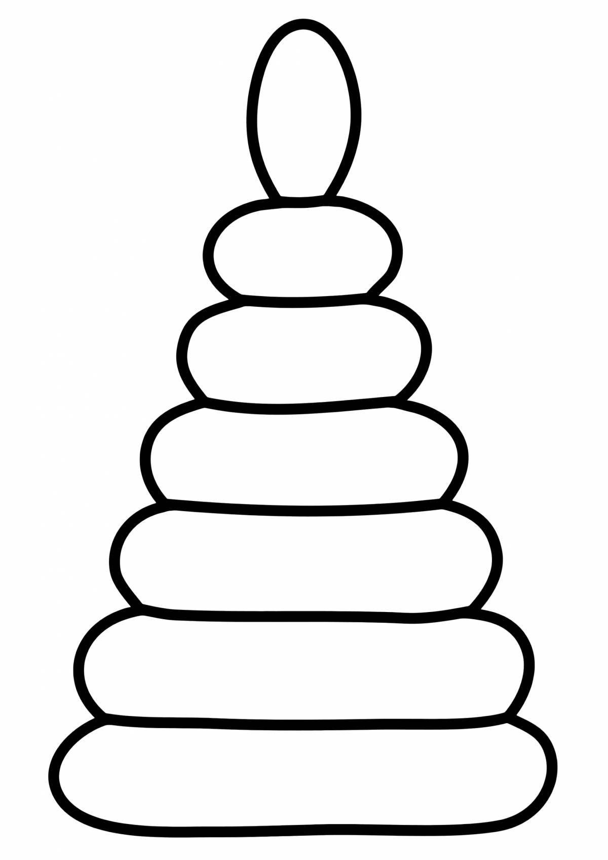 Great pyramid coloring page