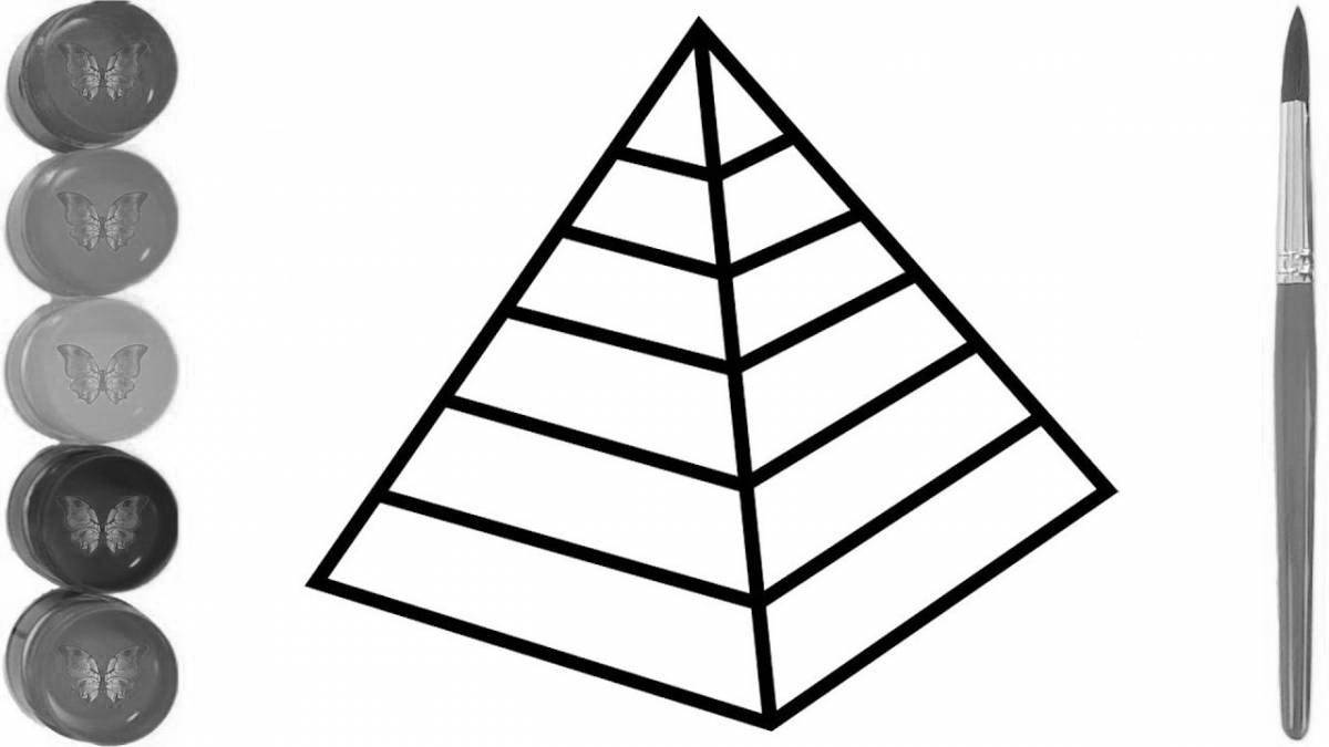 Раскраска царственная пирамида
