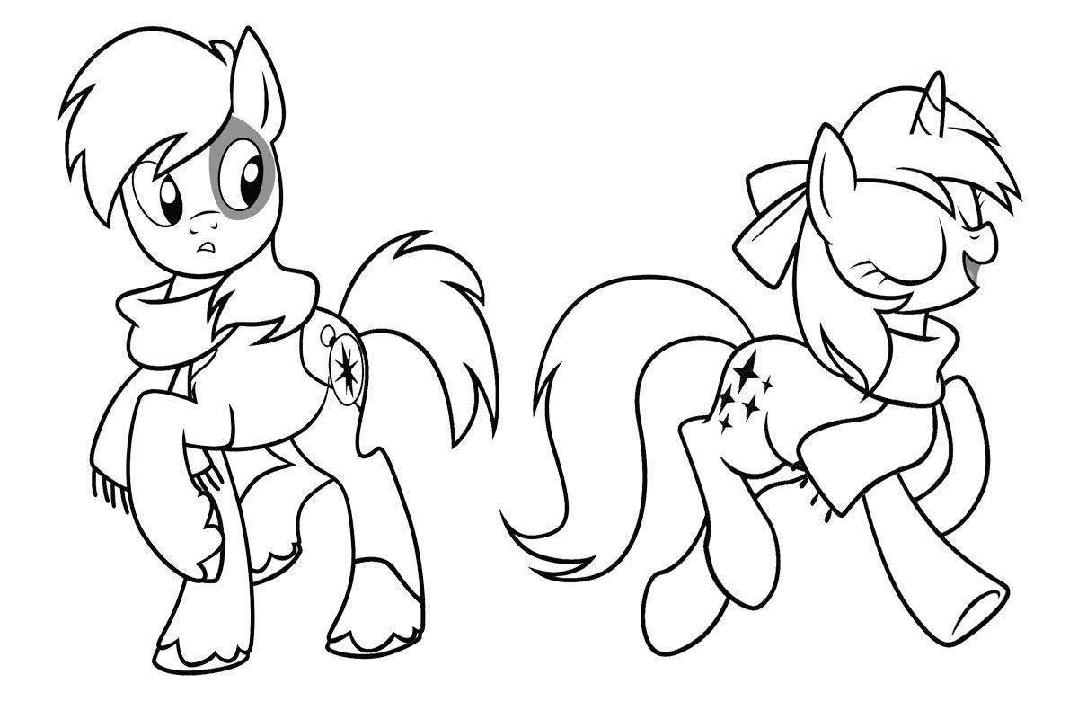 Exquisite pony life coloring page