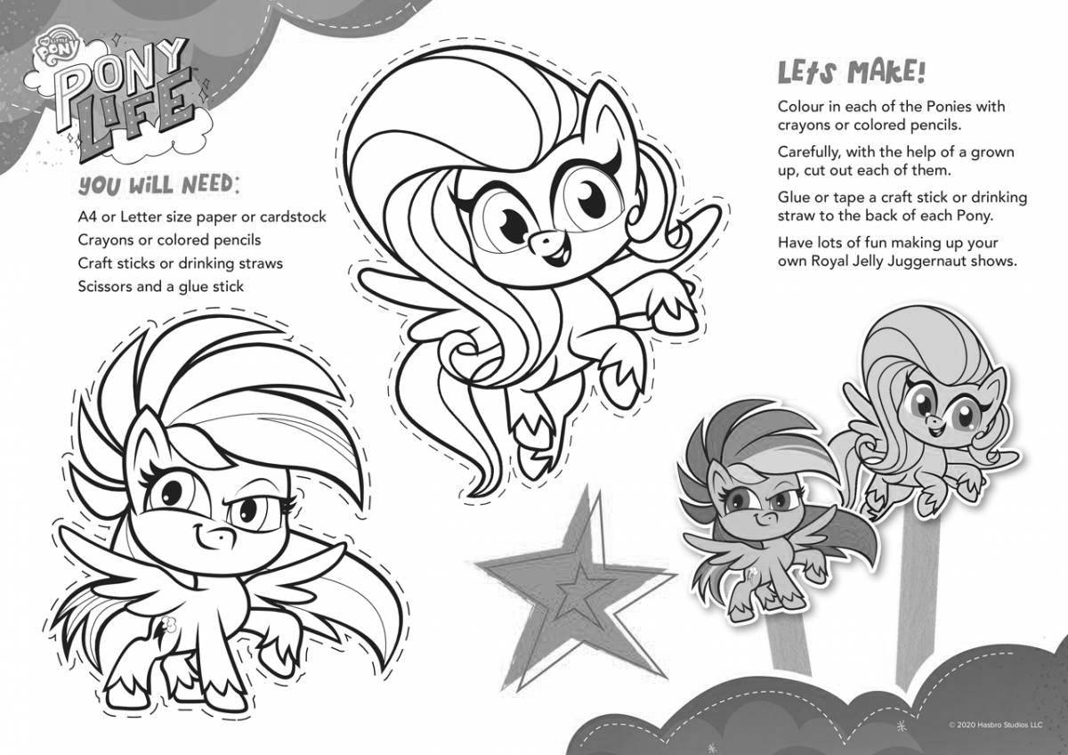 Coloring page sparkling pony life