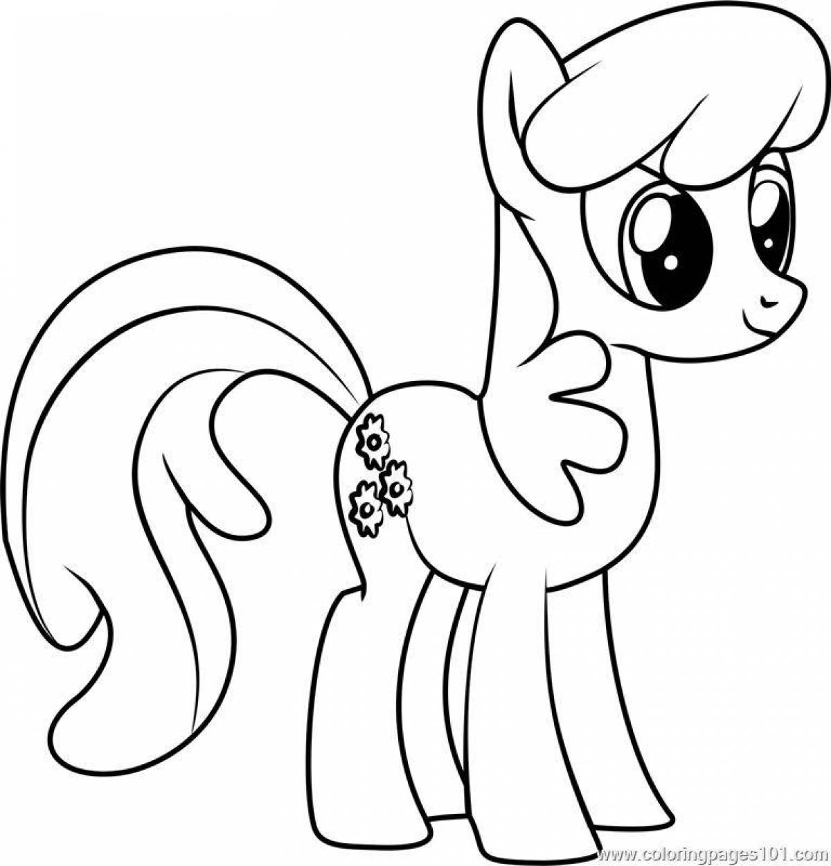Coloring book the freaky life of a pony