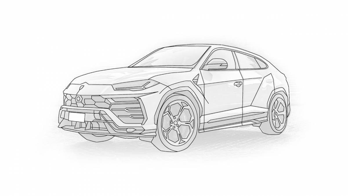 Чертеж lamborghini urus