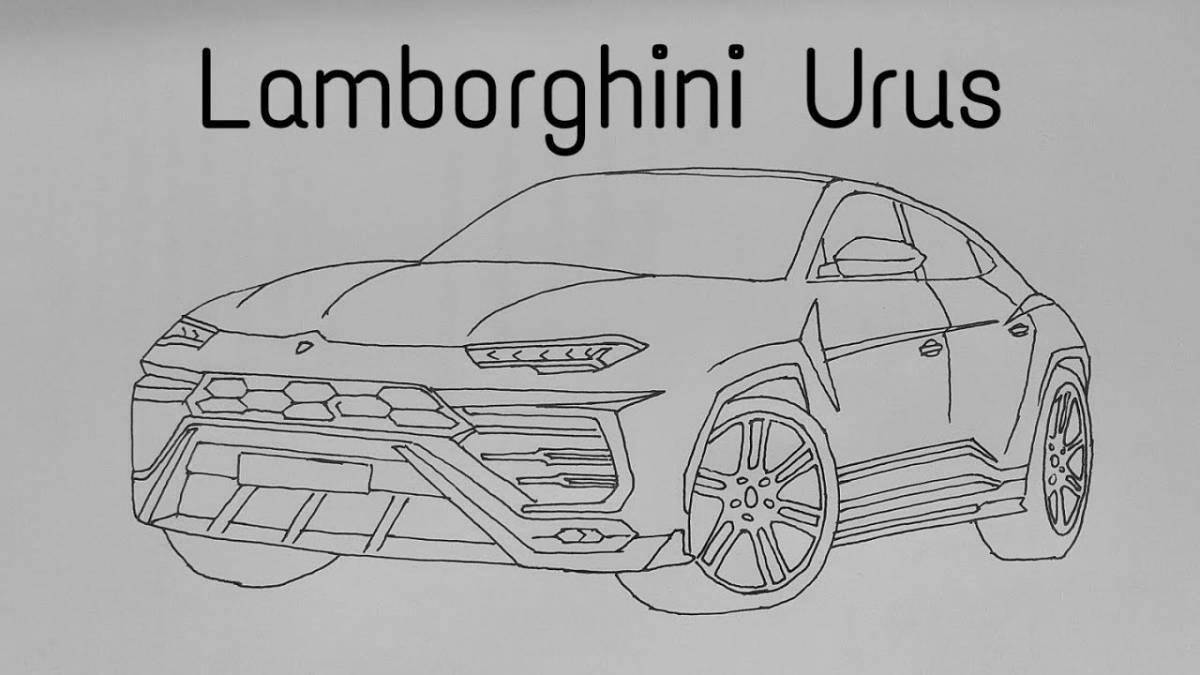 Чертеж lamborghini urus