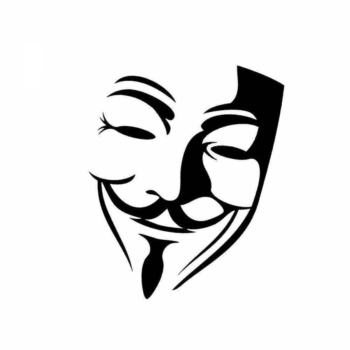Маска изображения. Гай Фокс. Маска Гая Фокса (Анонимуса). Маска Анонимуса стикер. Театральные маски.