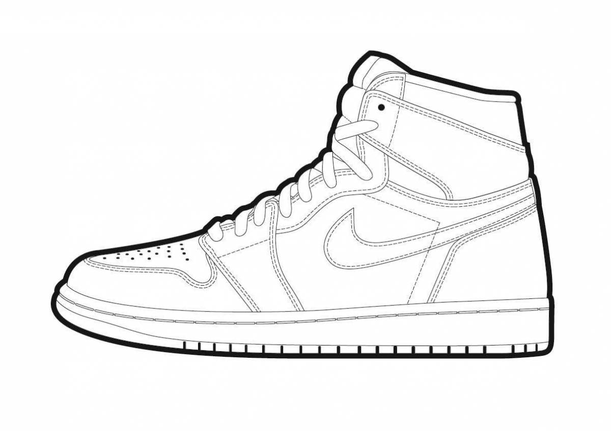 Рисунок кроссовок nike