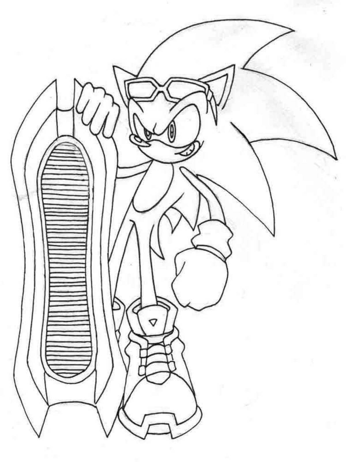 Effective coloring sonic pictures