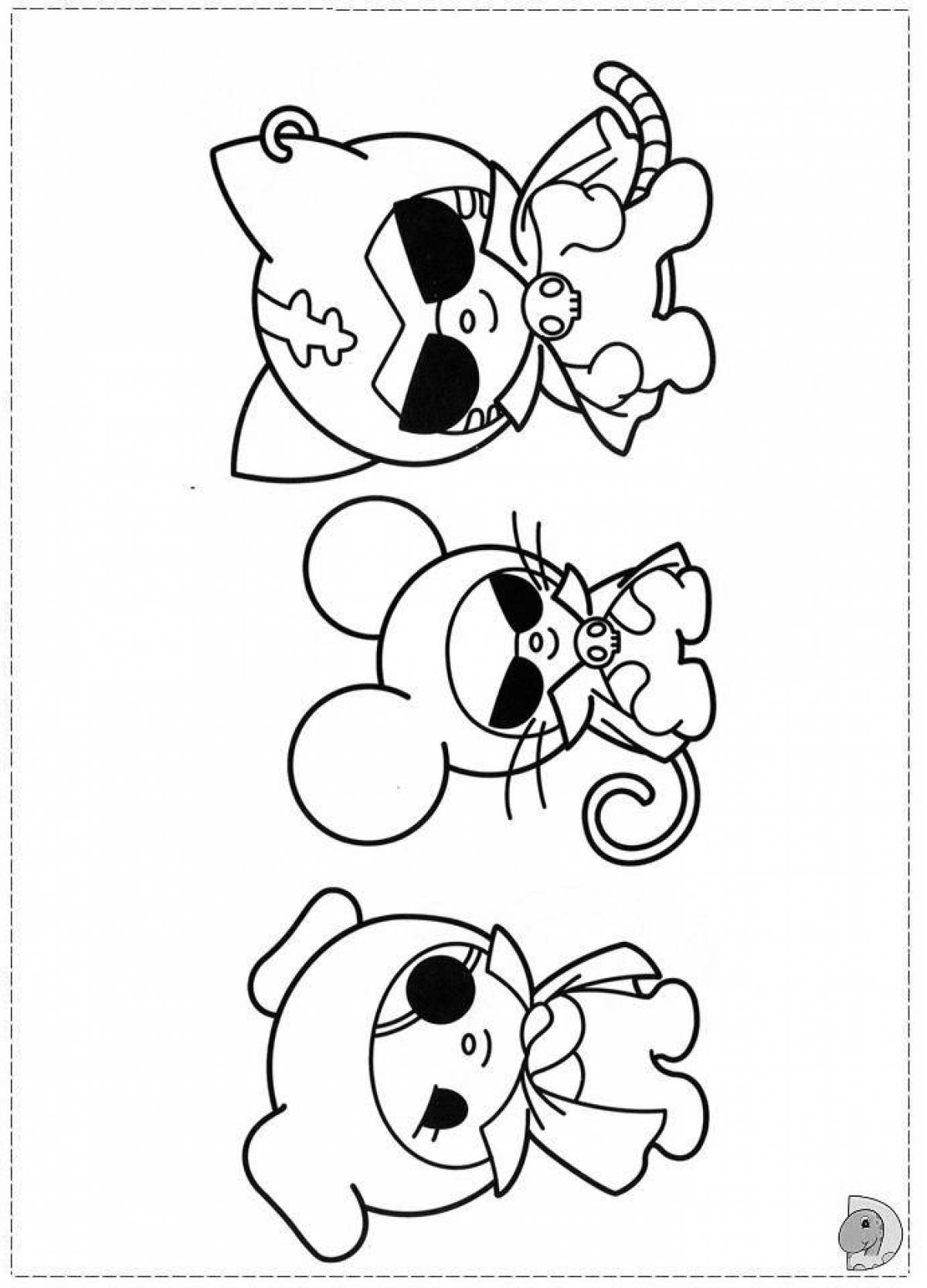 Kuromi adorable coloring page