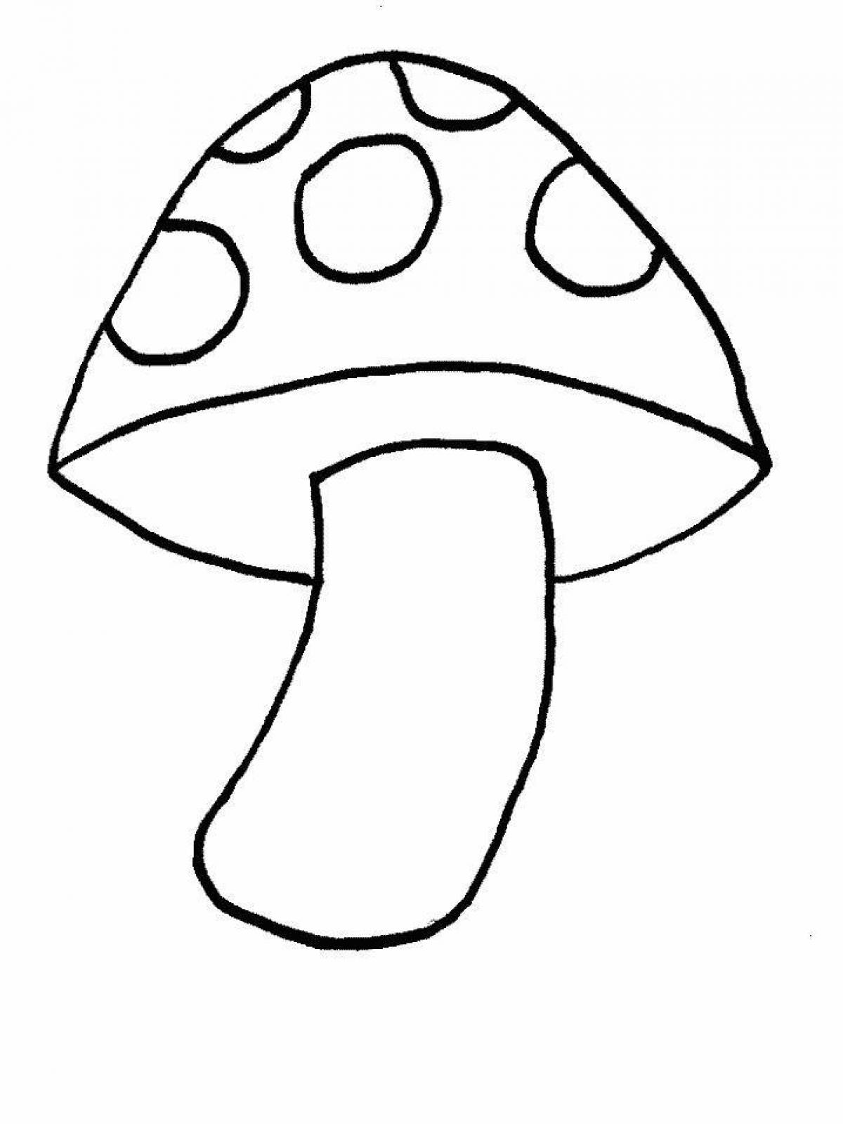 Fabulous fly agaric coloring pages for kids