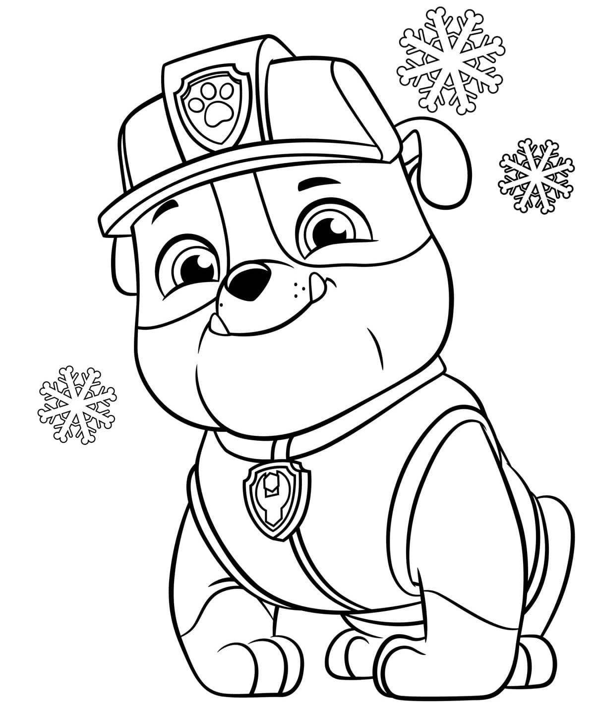 Awesome Paw Patrol Coloring Page