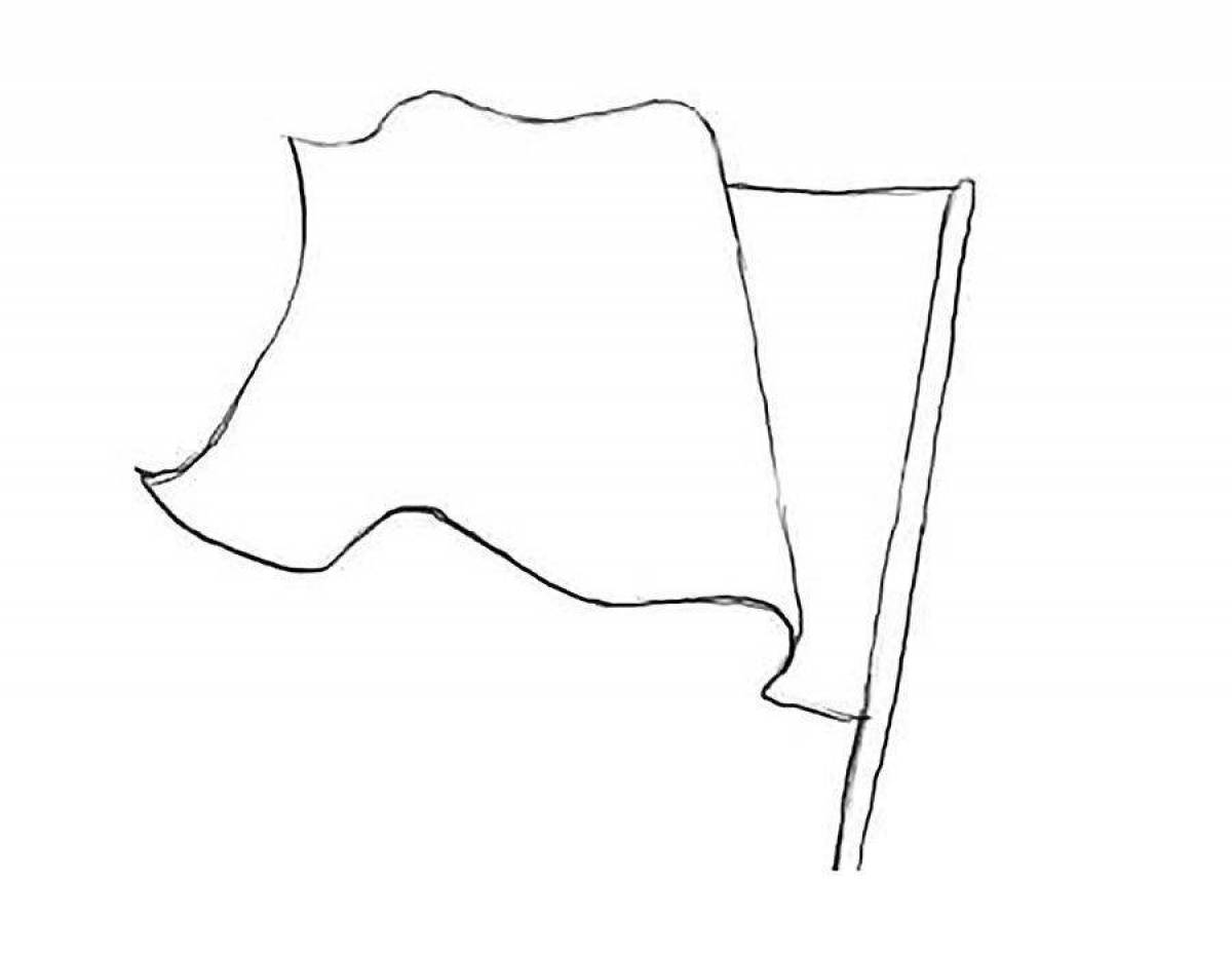 Innovative flag coloring page