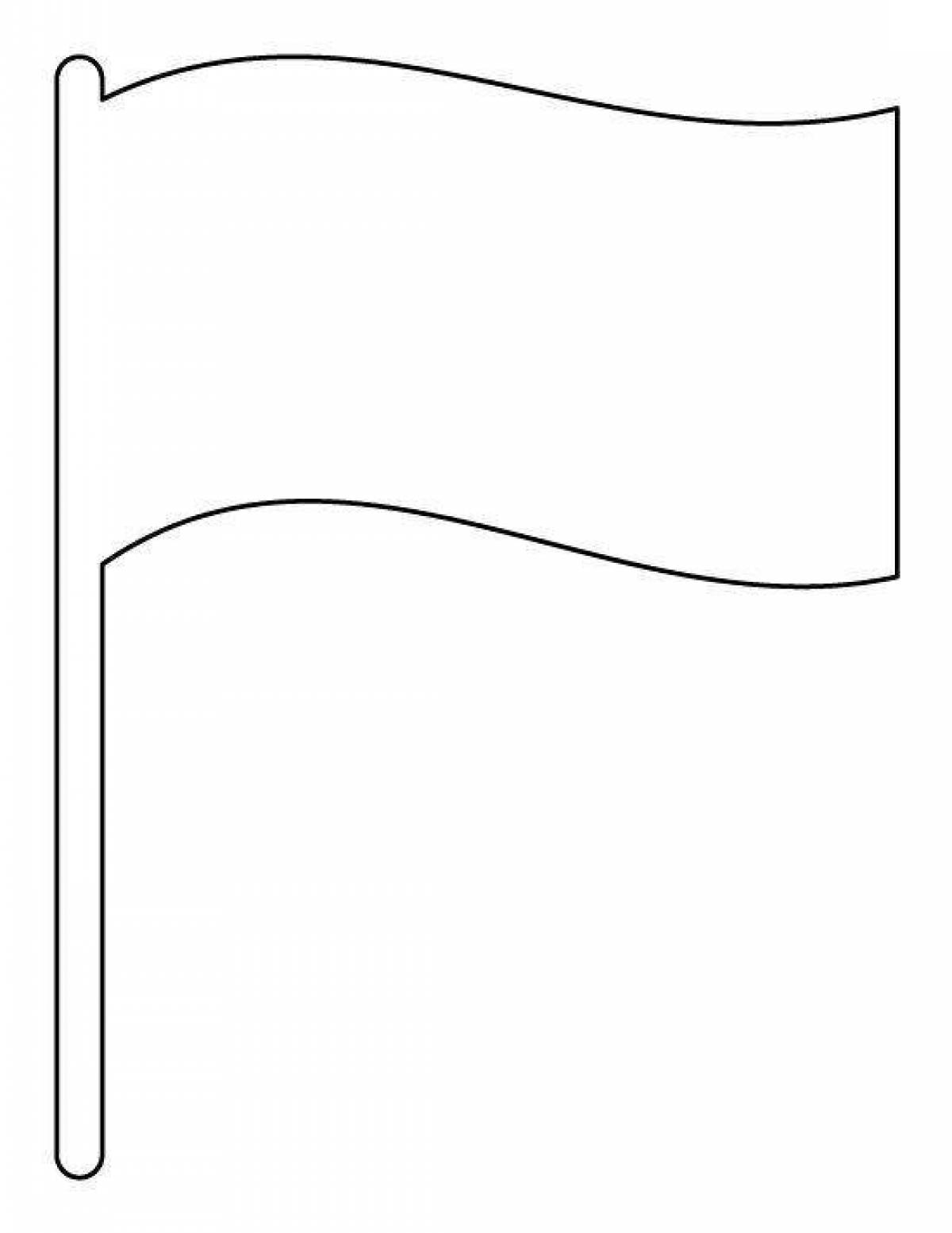 Color flag coloring page