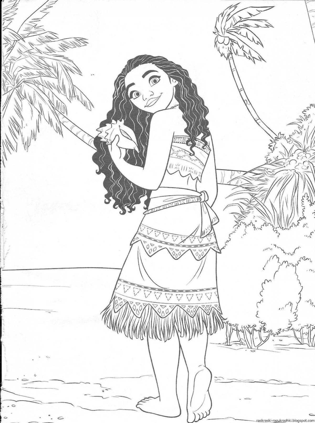 Crazy Muana coloring page